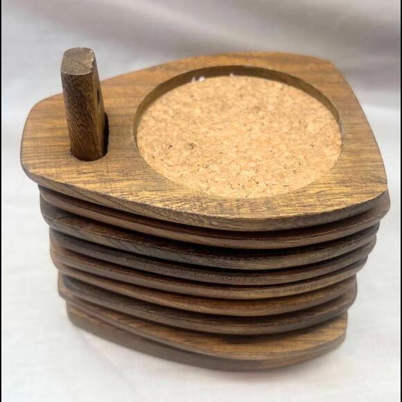 Vintage Coasters Woodcrest by Styson Made in Japan - Picture 1 of 7